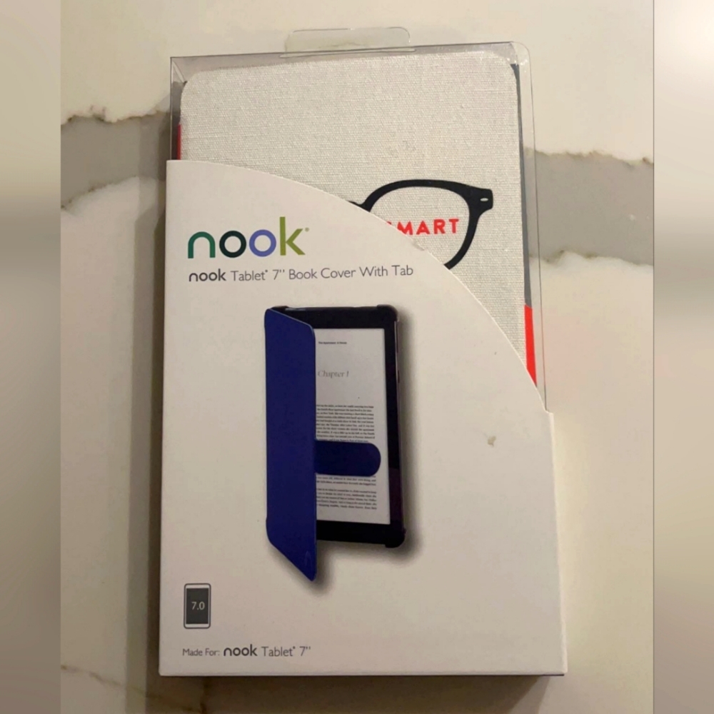 NOOK Tablet Cover “Book Smart” Tablet 7” Book Cover w/Tab Barnes & Noble New!